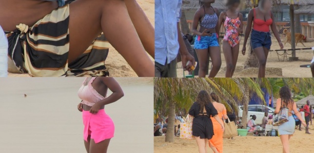 15 août à la plage Saly: 2 pièces dominent le décor et les couples viennent de partout pour la fête.