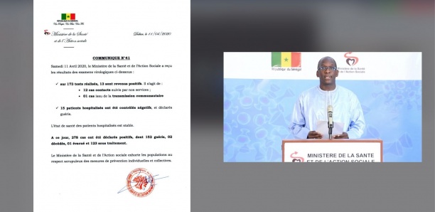 Coronavirus au Sénégal : 13 nouveaux cas positifs