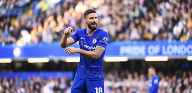 Chelsea s'impose face à Tottenham (2-1) grâce à Olivier Giroud, titulaire et buteur