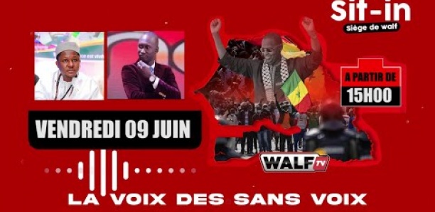 SIT-IN : Pour le rétablissement de WALF tv et la libération de Pape Ndiaye et Ch. Bara Ndiaye