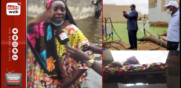 [Vidéo] Submergée par les eaux, l'appel très triste de cette femme à Macky : "Walu ñu, yaay su ñu…"