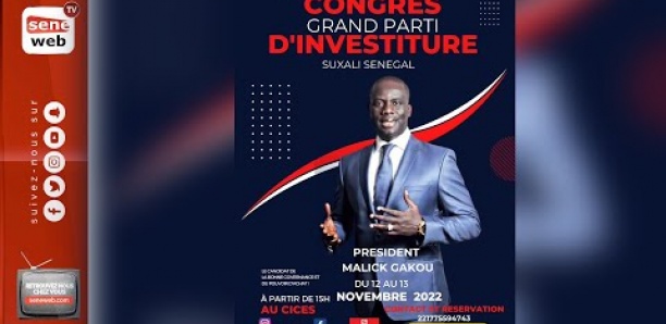 [Vidéo] Présidentielle 2024: suivez l'investiture de Malick Gackou