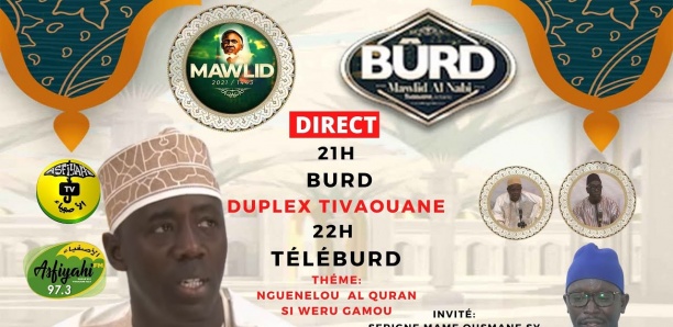 Suivez le BURD du 13 Octobre 2021 de Tivaouane