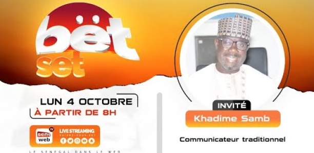 Revivez votre émission matinale Bet Set du 04 Octobre 2021 Invité Khadim Samb