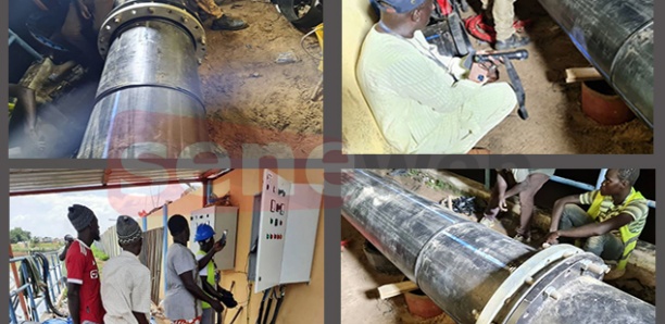[Photos] Inondations et Magal: Mise en service effective de la première conduite entre les bassins de Keur Niang et de Darou Rahmane