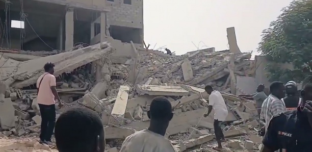 Touba: Effondrement d'un immeuble, des personnes à l'intérieur