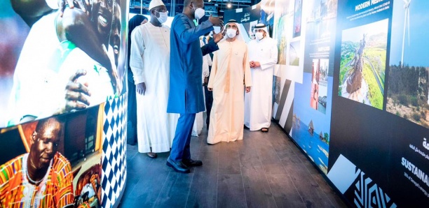 Expo : L'Émir de Dubaï, son altesse Mouhamed Bin Rashid Al Makhtoum au Pavillon du Sénégal