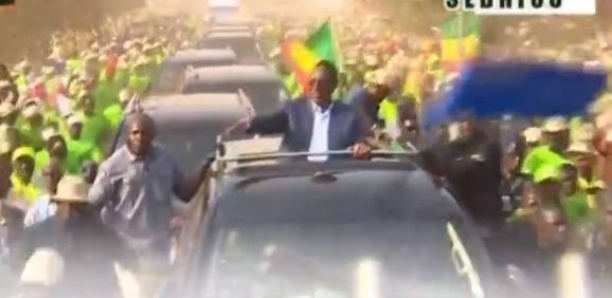 Sédhiou : Macky Sall accueilli par une foule immense
