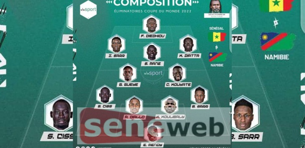 [Document] Sénégalais-Namibie : Voici le 11 de départ avec Bouna Sarr