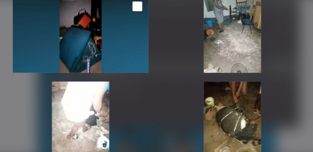 [Photos-Vidéo] Ugb : Quand les eaux de pluie s'emparent des chambres d'étudiants