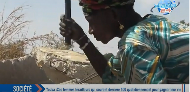 Touba: Le quotidien rude des femmes ferrailleurs