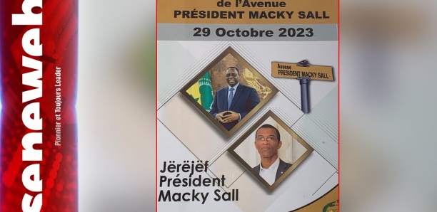 Suivez la cérémonie de baptême de l’avenue Président Macky SALL