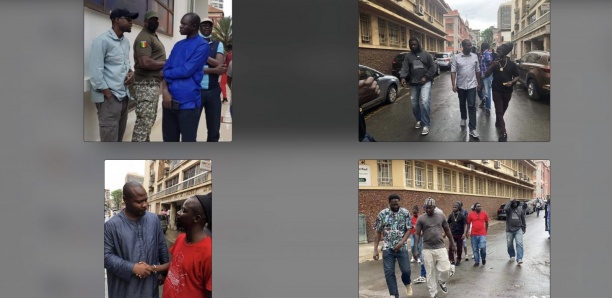 [Photos] Commissariat central de Dakar : Guy Marius Sagna et Cie libérés