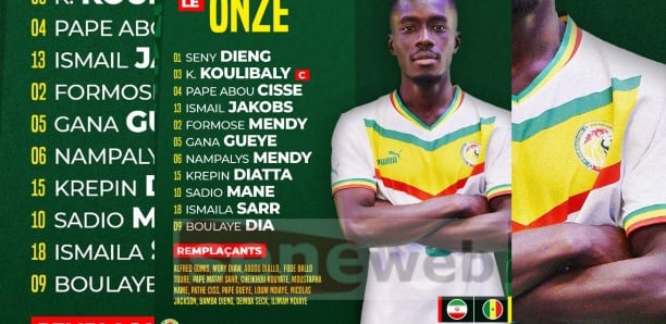 Senegal-Iran : la composition d’équipe des Lions