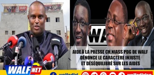 Aide à la presse: Ch.Niass PDG de Walf dénonce le caractère injuste et déséquilibré sur les aides