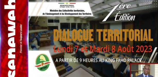Suivez la cérémonie d’ouverture de la 1ère édition du dialogue territorial…