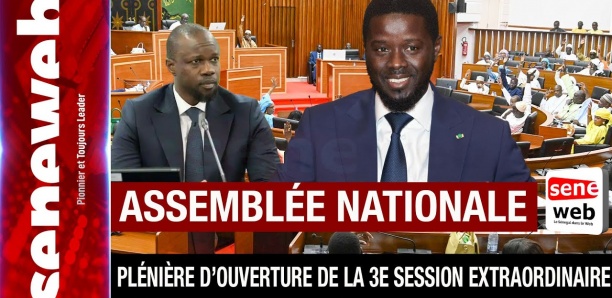[ DIRECT - Assemblée ] Plénière d'ouverture de la 3e session extraordinaire...