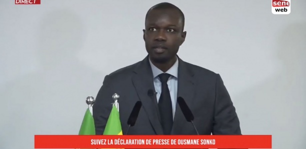 [Vidéo] Loi antiterroriste : Revivez la déclaration de presse d'Ousmane Sonko