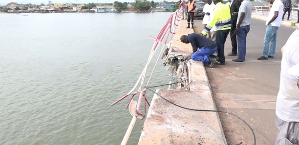 Accident sur le pont Émile Badiane de Ziguinchor : 01 disparu et 01 blessé