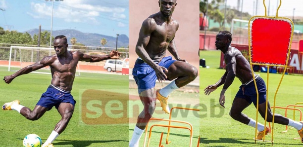 [Photos] La condition physique impressionnante de Sadio Mané