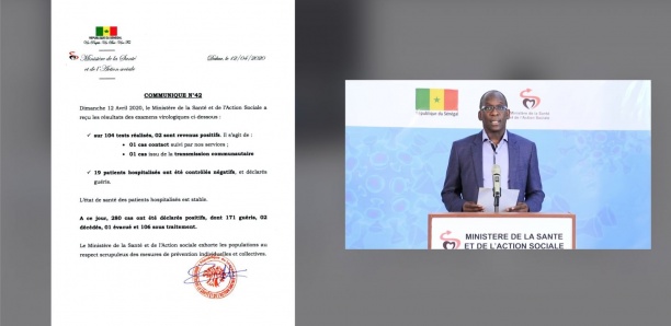 Coronavirus au Sénégal : 2 nouveaux cas positifs