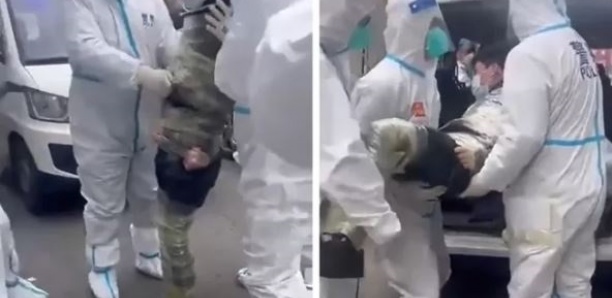 Un homme refusant un test PCR a été “scotché” en Chine