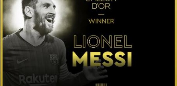 Lionel Messi (Barça) remporte le sixième Ballon d'Or France Football de sa carrière