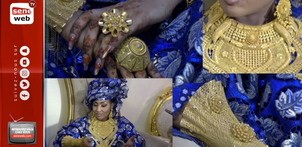 Magal chez Adjaratou Ngoye Fall : Très heureuse Avec son magnifique collier en Or qui….