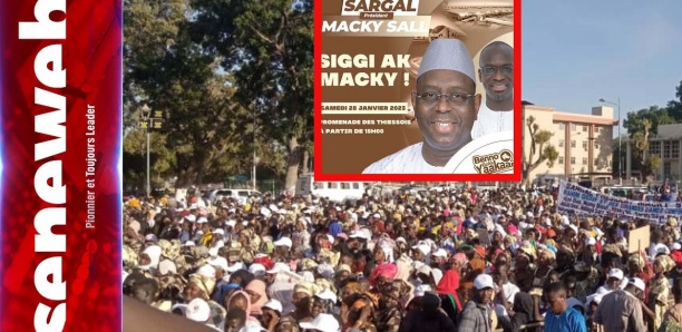 Grand meeting de Sargal Président Macky Sall organisé par Abdoulaye Dièye