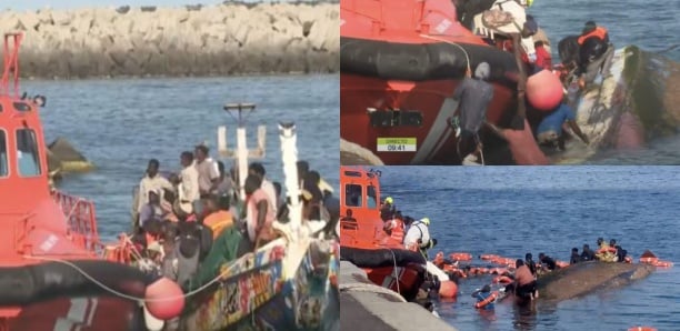 Espagne : Une pirogue chavire lors de son amarrage et fait 7 morts, les douloureuses images de la catastrophe (vidéo)