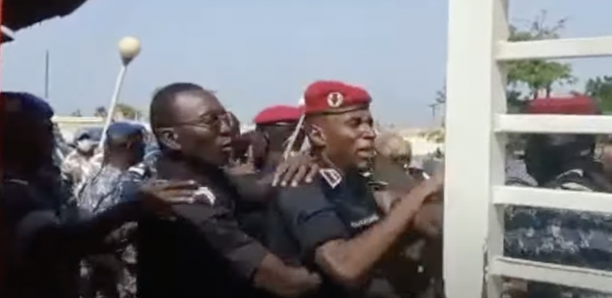 Procès Sonko : le film de la bagarre entre un garde du corps de Adji Sarr et un gendarme