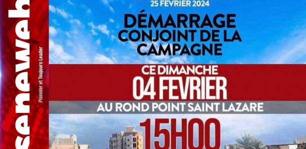Suivez le lancement de la campagne présidentielle sur la VDN...