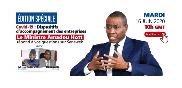Covid-19 : Revivez l'édition spéciale de Seneweb avec Amadou Hott sur le dispositif de soutien aux entreprises