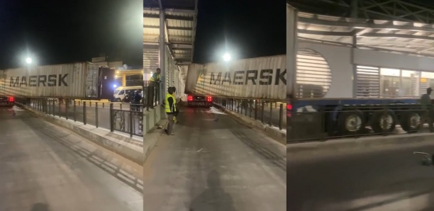 Dégâts au niveau du BRT: Regardez l’acte d’indiscipline d’un camionneur !