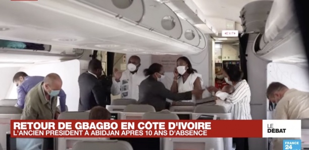 [Vidéo] Premières images de l'arrivée de Gbagbo en Côte d'Ivoire