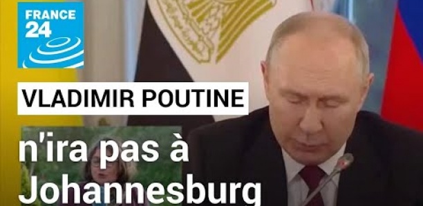 Poutine n'ira pas à Johannesburg, le président russe ne participera pas au sommet des Brics