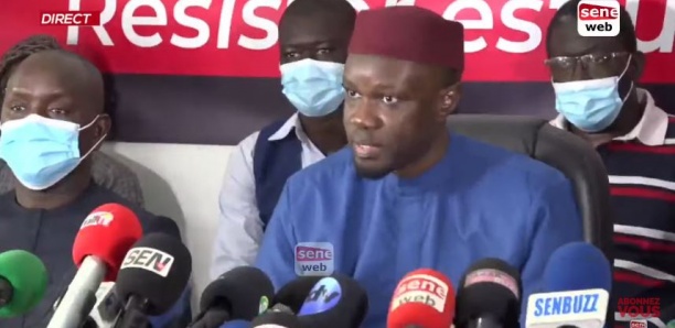 Revivez la déclaration d'Ousmane Sonko