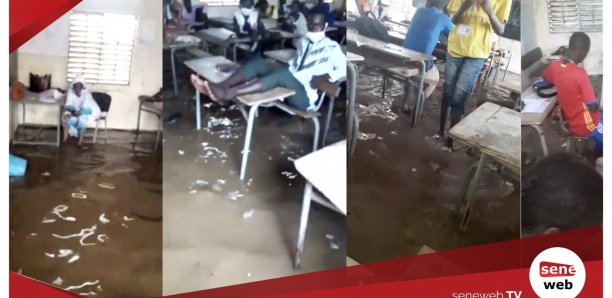 Cfee 2020 : A Guédiawaye, l’examen se fait les pieds dans l’eau