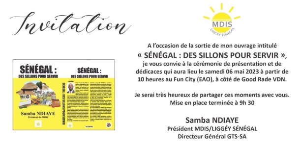 SENEGAL : Des sillons pour servir ( Samba Ndiaye Président du MDIS )