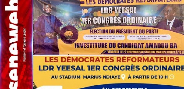 Stadium Marius Ndiaye : Suivez le 1er congrès ordinaire de LDR Yeesal