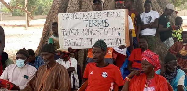 Soussoung : les populations s'opposent fermement à l'installation de carrières de basalte sur leurs terres