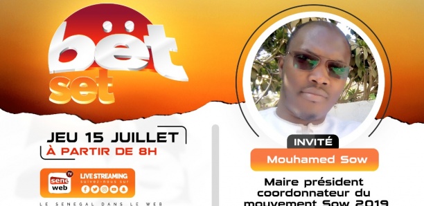Suivez votre émission matinale Bet Set du 15 Juillet 2021 Invité Mouhamed Sow
