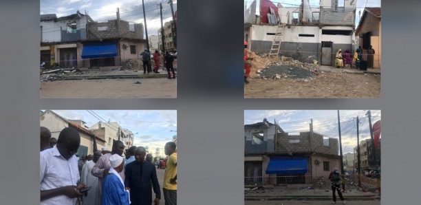[Photos-Vidéos] Médina, Rue 6 : Un balcon s'effondre, fait un mort et 3 blessés