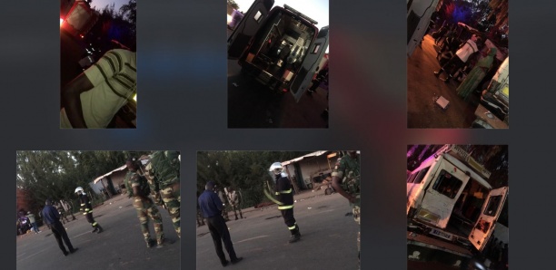 [Photos-Vidéo] Collision entre un véhicule de l'Armée et 1 Ndiaga Ndiaye : Un mort et plusieurs blessés à Keur Massar