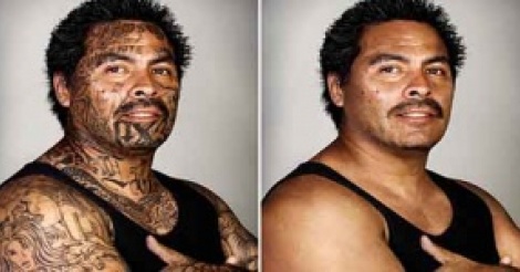 Un photographe efface les tatouages des repentis des gangs… avec Photoshop