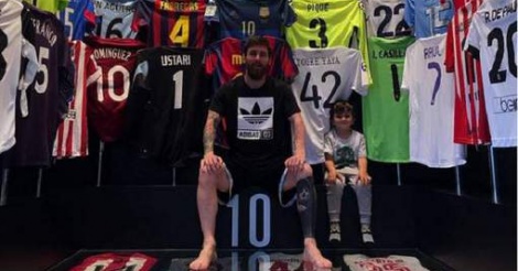 L'impressionnante collection de maillots de Messi