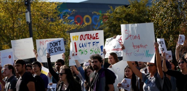 Harcèlement sexuel: des milliers de salariés de Google manifestent