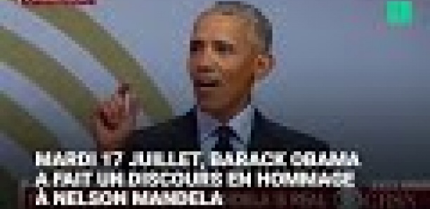 Barack Obama rend hommage à Nelson Mandela et aux Bleus