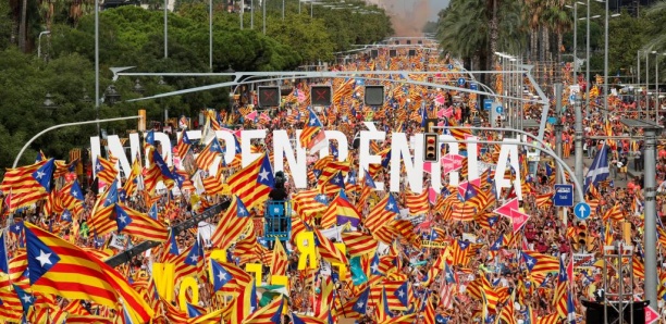 Espagne: un million d'indépendantistes dans les rues de Barcelone