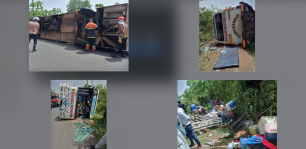 [Photos] Bignona : Les images de l'accident qui a fait 3 morts